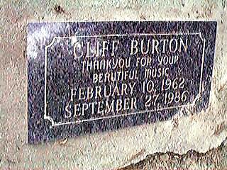 Cliff Burton - epitaf